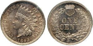 1 Cent Estados Unidos de América (1776 - ) Níquel/Cobre 