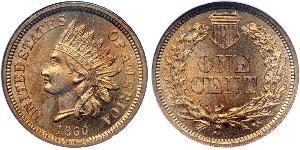 1 Cent Estados Unidos de América (1776 - ) Níquel/Cobre 