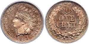 1 Cent Estados Unidos de América (1776 - ) Níquel/Cobre 