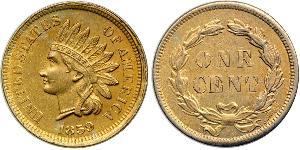 1 Cent Estados Unidos de América (1776 - ) Níquel/Cobre 