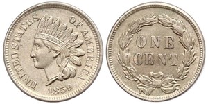 1 Cent Estados Unidos de América (1776 - ) Níquel/Cobre 