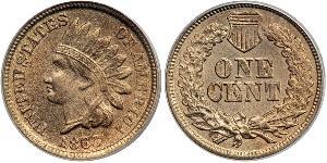 1 Cent Estados Unidos de América (1776 - ) Níquel/Cobre 