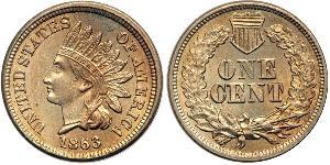 1 Cent Estados Unidos de América (1776 - ) Níquel/Cobre 