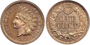 1 Cent Estados Unidos de América (1776 - ) Níquel/Cobre 