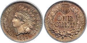 1 Cent Estados Unidos de América (1776 - ) Níquel/Cobre 