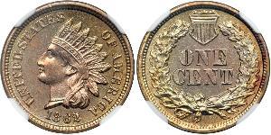 1 Cent Estados Unidos de América (1776 - ) Níquel/Cobre 