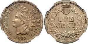 1 Cent Estados Unidos de América (1776 - ) Níquel/Cobre 