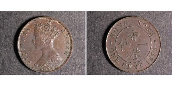1 Cent Hong Kong Rame Vittoria (1819 - 1901)