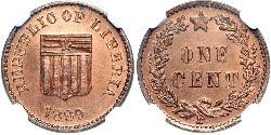 1 Cent Liberia Rame 
