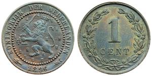 1 Cent Regno dei Paesi Bassi (1815 - ) Rame 
