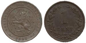 1 Cent Regno dei Paesi Bassi (1815 - ) Rame 