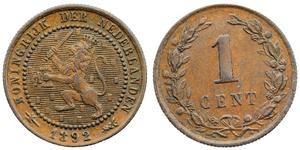 1 Cent Regno dei Paesi Bassi (1815 - ) Rame 