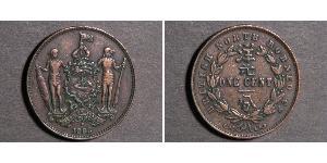 1 Cent Borneo del Nord (1882-1963) Rame/Bronzo 