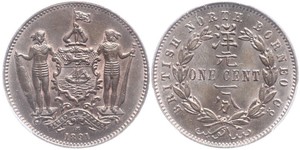 1 Cent Borneo del Nord (1882-1963) Rame/Bronzo 