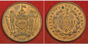 1 Cent Borneo del Nord (1882-1963) Rame/Bronzo 