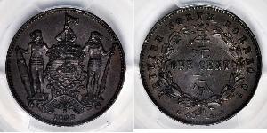1 Cent Borneo del Nord (1882-1963) Rame/Bronzo 