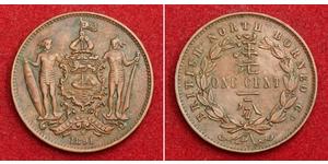 1 Cent Borneo del Nord (1882-1963) Rame/Bronzo 