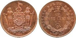 1 Cent Borneo del Nord (1882-1963) Rame/Bronzo 