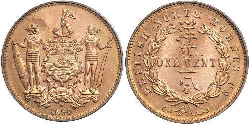 1 Cent Borneo del Nord (1882-1963) Rame/Bronzo 