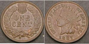 1 Cent Estados Unidos de América (1776 - ) Tin/Cobre/Zinc 