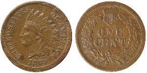 1 Cent Estados Unidos de América (1776 - ) Tin/Cobre/Zinc 