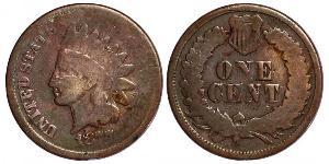 1 Cent Estados Unidos de América (1776 - ) Tin/Cobre/Zinc 