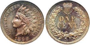 1 Cent Estados Unidos de América (1776 - ) Tin/Cobre/Zinc 