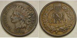 1 Cent Estados Unidos de América (1776 - ) Tin/Cobre/Zinc 