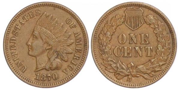 1 Cent Estados Unidos de América (1776 - ) Tin/Cobre/Zinc 