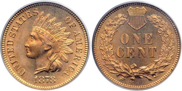 1 Cent Estados Unidos de América (1776 - ) Tin/Cobre/Zinc 