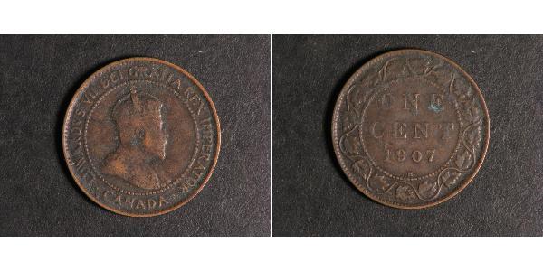 1 Cent Canada Tin/Copper/Zinc Edward VII (1841-1910)