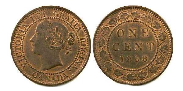 1 Cent Canada Tin/Copper/Zinc Victoria (1819 - 1901)