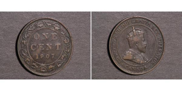 1 Cent Canada Tin/Copper/Zinc Edward VII (1841-1910)