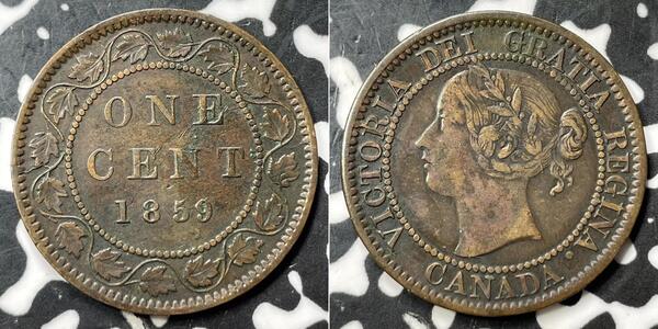 1 Cent Canada Tin/Copper/Zinc Victoria (1819 - 1901)