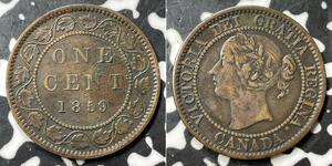 1 Cent Canada Tin/Cuivre/Zinc Victoria (1819 - 1901)