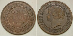 1 Cent Kanada Tin/Kupfer/Zink Victoria (1819 - 1901)
