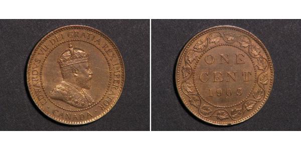 1 Cent Kanada Tin/Kupfer/Zink Eduard VII (1841-1910)