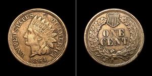 1 Cent Vereinigten Staaten von Amerika (1776 - ) Tin/Kupfer/Zink 