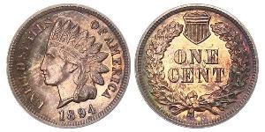 1 Cent Vereinigten Staaten von Amerika (1776 - ) Tin/Kupfer/Zink 