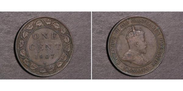 1 Cent 加拿大 Tin/銅/Zinc 爱德华七世 (1841-1910)