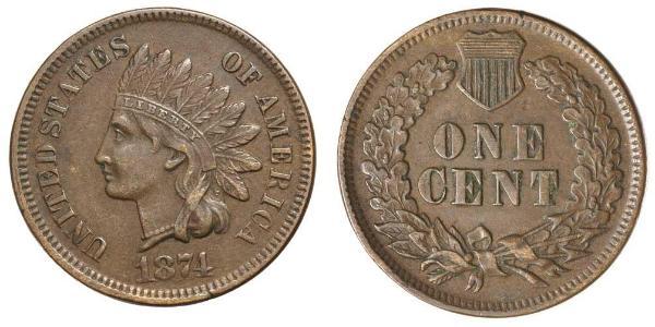 1 Cent 美利堅合眾國 (1776 - ) Tin/銅/Zinc 