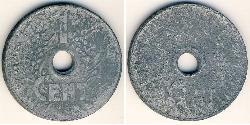 1 Cent French Indochina (1887-1954) Zinc 