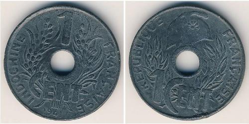 1 Cent Indochina francesa (1887-1954) Zinc 