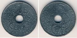 1 Cent Französisch-Indochina (1887-1954) Zink 
