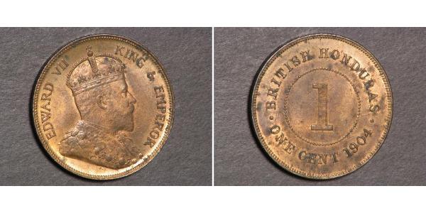 1 Cent British Honduras (1862-1981)  Édouard VII (1841-1910)