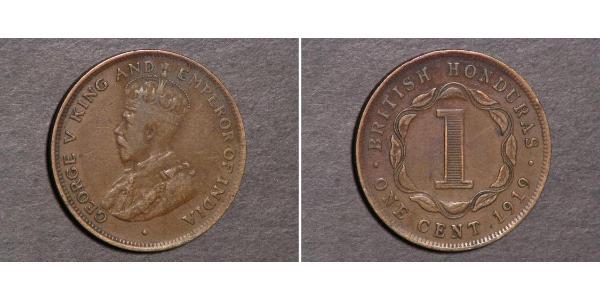 1 Cent British Honduras (1862-1981)  George V of the United Kingdom (1865-1936)