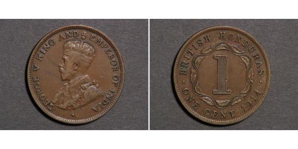 1 Cent British Honduras (1862-1981)  Giorgio V (1865-1936)