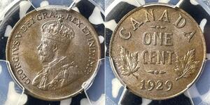 1 Cent Canadá  Jorge V (1865-1936)