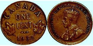1 Cent Canadá  Jorge V (1865-1936)