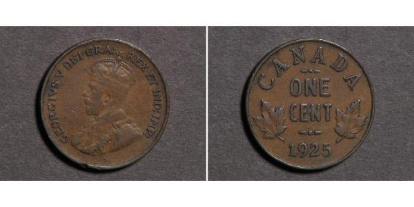 1 Cent Canadá  Jorge V (1865-1936)